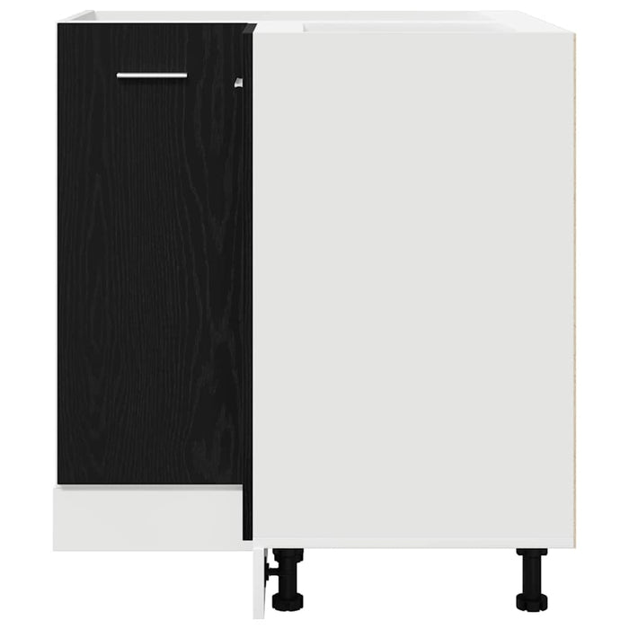 Dulap colțar de jos Riga Stejar negru 75,5 x 75,5 x 81,5 cm - WALTI WALTI