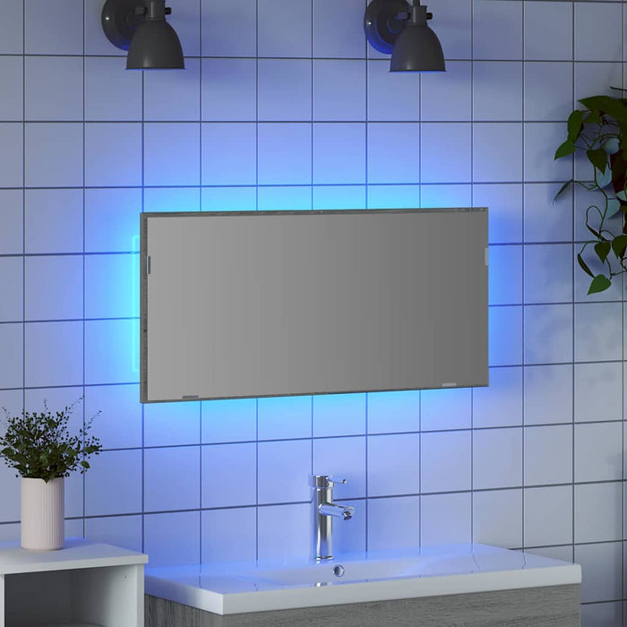 Oglindă pentru baie Gri închis sonoma 80 x 8.5 x 37 cm - WALTI WALTI