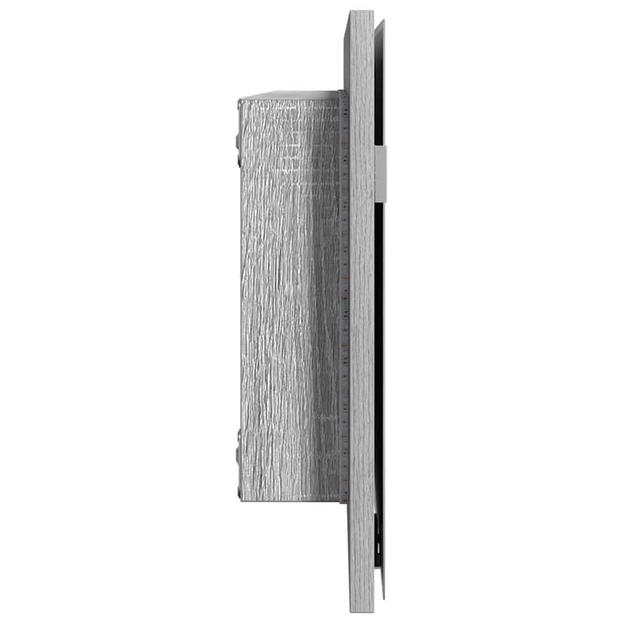 Oglindă pentru baie Gri închis sonoma 80 x 8.5 x 37 cm - WALTI WALTI