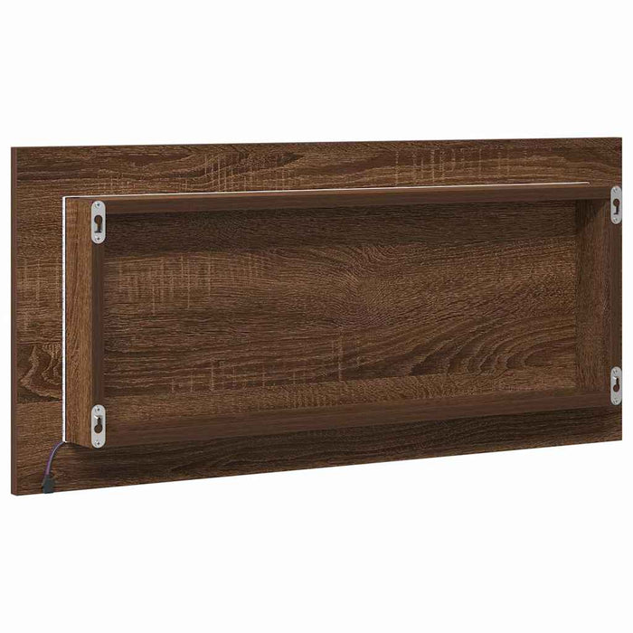 Oglindă pentru baie Stejar brun 80 x 8.5 x 37 cm Lemn compozit - WALTI WALTI