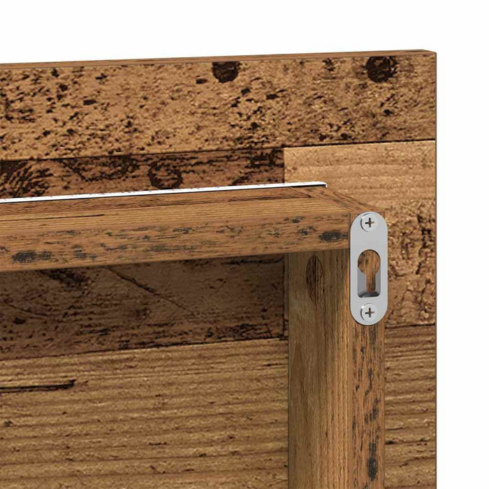 Oglindă pentru baie Lemn vechi 80 x 8.5 x 37 cm Lemn compozit - WALTI WALTI