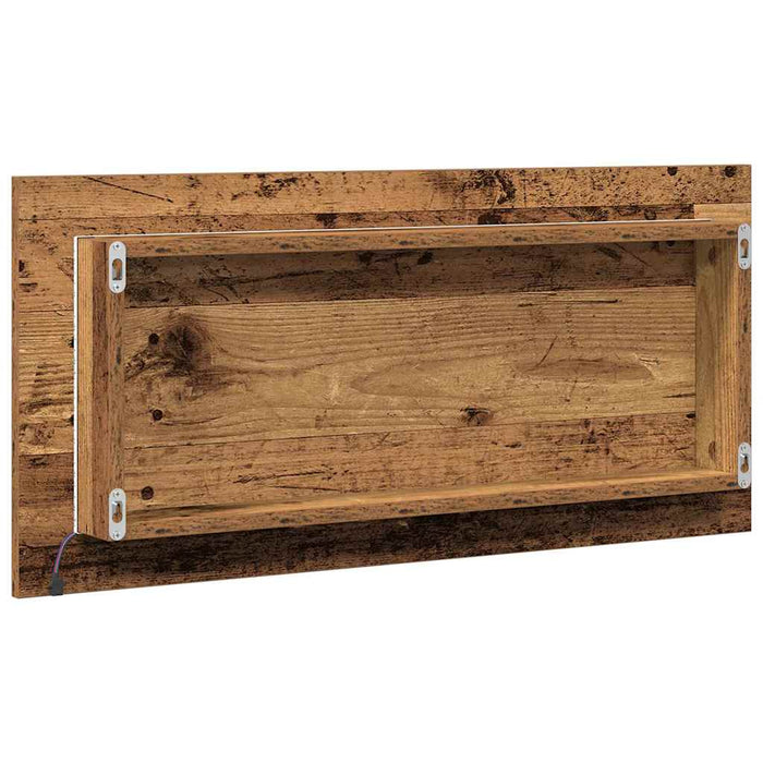 Oglindă pentru baie Lemn vechi 80 x 8.5 x 37 cm Lemn compozit - WALTI WALTI
