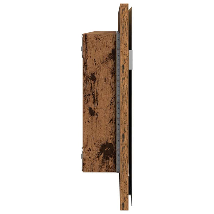 Oglindă pentru baie Lemn vechi 80 x 8.5 x 37 cm Lemn compozit - WALTI WALTI