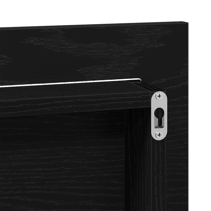 Oglindă pentru baie Stejar negru 80 x 8.5 x 37 cm Lemn compozit - WALTI WALTI