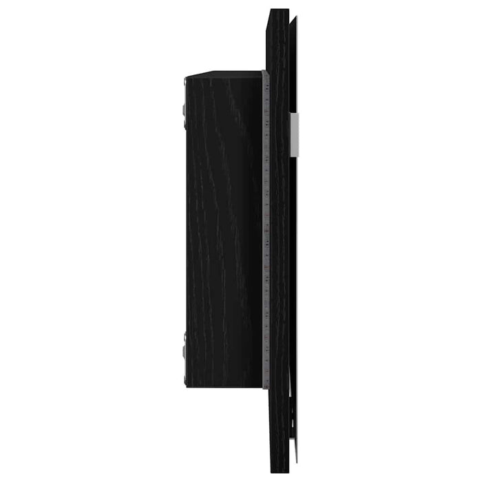 Oglindă pentru baie Stejar negru 80 x 8.5 x 37 cm Lemn compozit - WALTI WALTI