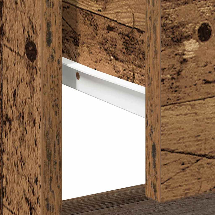 Noptieră 2 pcs Lemn vechi 45 x 34 x 44 cm Lemn compozit - WALTI WALTI
