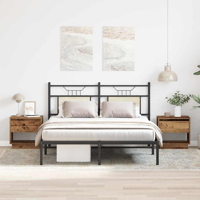 Noptieră 2 pcs Lemn vechi 45 x 34 x 44 cm Lemn compozit - WALTI WALTI