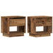 Noptieră 2 pcs Lemn vechi 45 x 34 x 44 cm Lemn compozit - WALTI WALTI