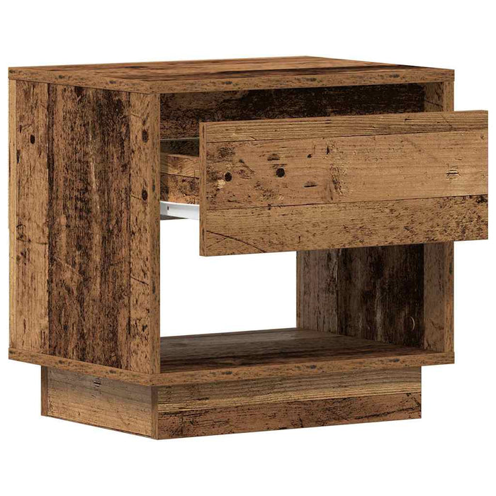Noptieră 2 pcs Lemn vechi 45 x 34 x 44 cm Lemn compozit - WALTI WALTI