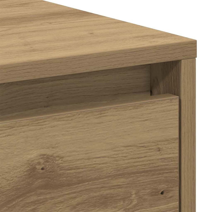 Noptieră 2 pcs Stejar Artizanal 45 x 34 x 44 cm Lemn compozit - WALTI WALTI