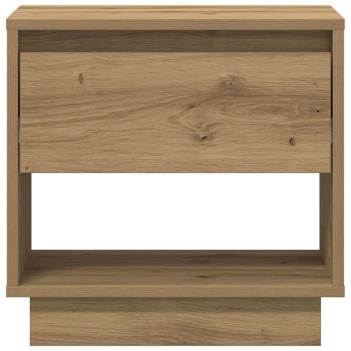 Noptieră 2 pcs Stejar Artizanal 45 x 34 x 44 cm Lemn compozit - WALTI WALTI