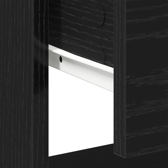Noptieră cu sertar Stejar Negru 45 x 34 x 44 cm Lemn compozit - WALTI WALTI