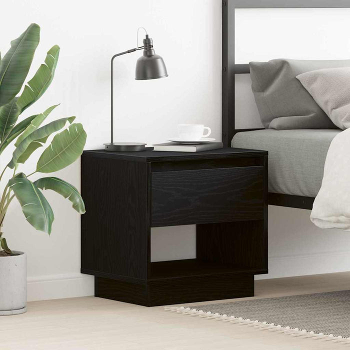 Noptieră cu sertar Stejar Negru 45 x 34 x 44 cm Lemn compozit - WALTI WALTI