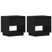 Noptieră 2 pcs Stejar Negru 45 x 34 x 44 cm Lemn compozit - WALTI WALTI
