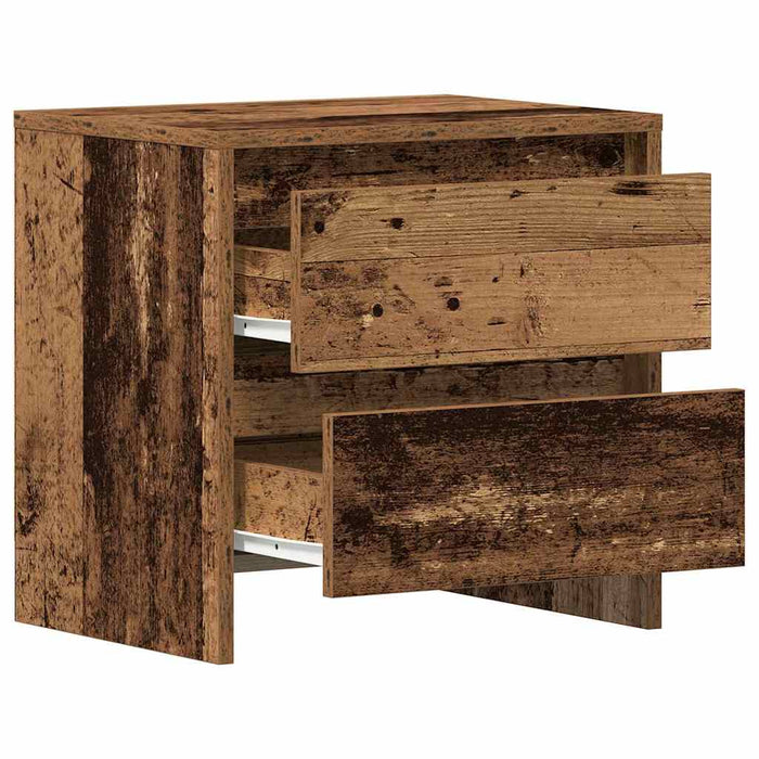 Dulap de noapte cu sertar 2 pcs Lemn vechi 45 x 34 x 44,5 cm - WALTI WALTI