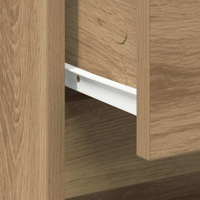 Dulap de noapte 2 pcs Stejar Artizanal 45 x 34 x 44,5 cm - WALTI WALTI