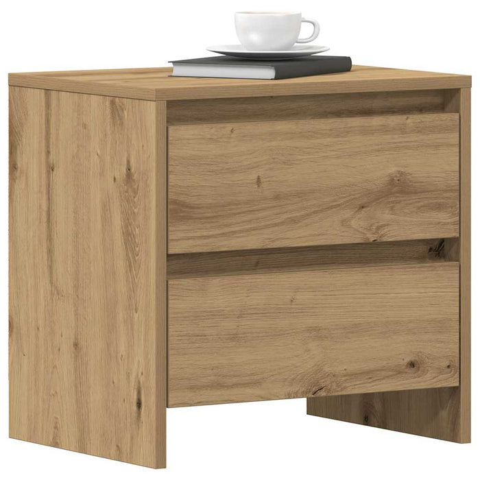 Dulap de noapte 2 pcs Stejar Artizanal 45 x 34 x 44,5 cm - WALTI WALTI