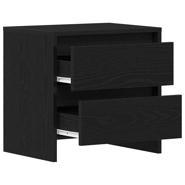 Dulap de noapte cu sertar 2 pcs Stejar Negru 45 x 34 x 44,5 cm - WALTI WALTI