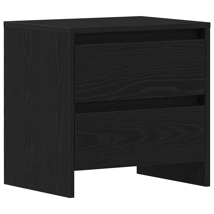 Dulap de noapte cu sertar 2 pcs Stejar Negru 45 x 34 x 44,5 cm - WALTI WALTI