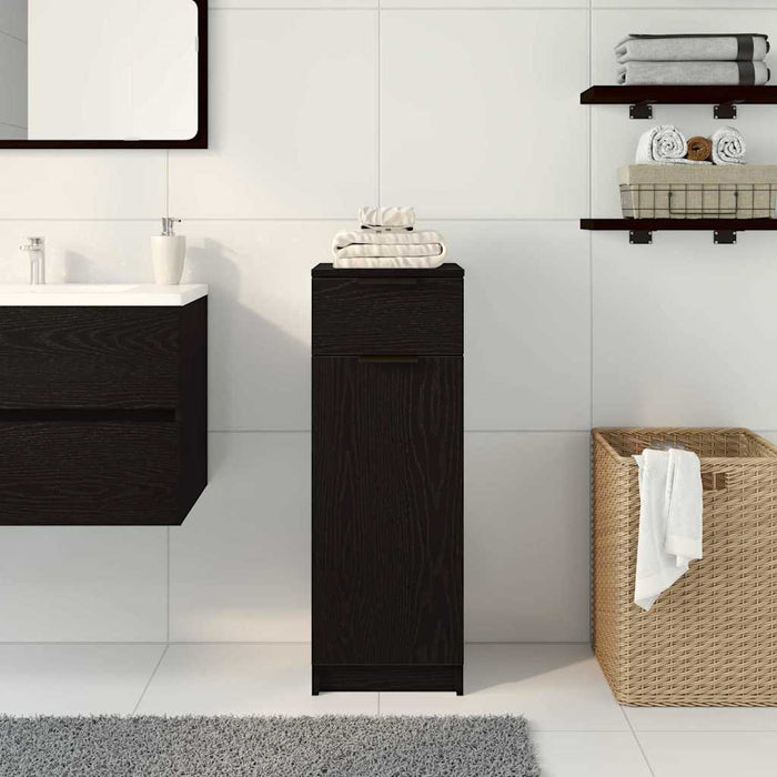 Dulap de Baie cu ușă Stejar negru 32 x 34 x 90 cm Lemn compozit - WALTI WALTI