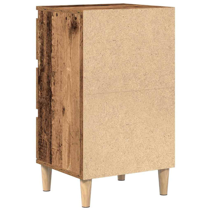 Dulap de noapte Lemn vechi 40 x 35 x 70 cm Lemn compozit - WALTI WALTI