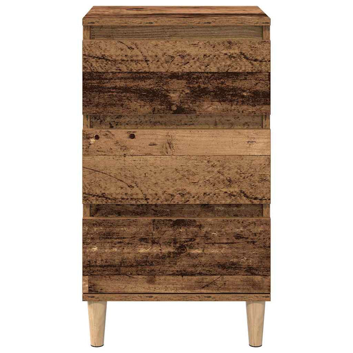 Dulap de noapte Lemn vechi 40 x 35 x 70 cm Lemn compozit - WALTI WALTI