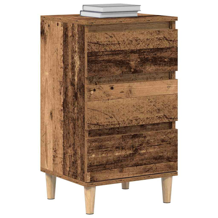 Dulap de noapte Lemn vechi 40 x 35 x 70 cm Lemn compozit - WALTI WALTI