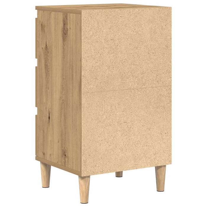 Dulap de noapte Stejar Artizanal 40 x 35 x 70 cm Lemn compozit - WALTI WALTI
