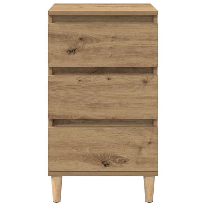 Dulap de noapte Stejar Artizanal 40 x 35 x 70 cm Lemn compozit - WALTI WALTI