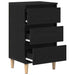 Dulap de noapte Stejar Negru 40 x 35 x 70 cm Lemn compozit - WALTI WALTI