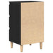 Dulap de noapte Stejar Negru 40 x 35 x 70 cm Lemn compozit - WALTI WALTI