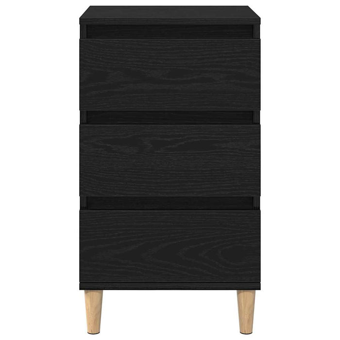 Dulap de noapte Stejar Negru 40 x 35 x 70 cm Lemn compozit - WALTI WALTI