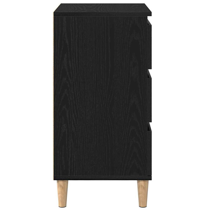 Dulap de noapte Stejar Negru 40 x 35 x 70 cm Lemn compozit - WALTI WALTI