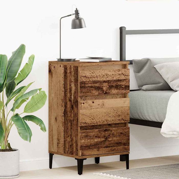 Dulap de noapte Lemn vechi 45 x 35 x 44 cm Lemn compozit - WALTI WALTI