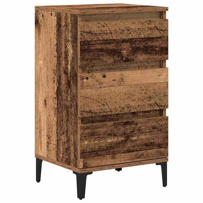 Dulap de noapte Lemn vechi 45 x 35 x 44 cm Lemn compozit - WALTI WALTI