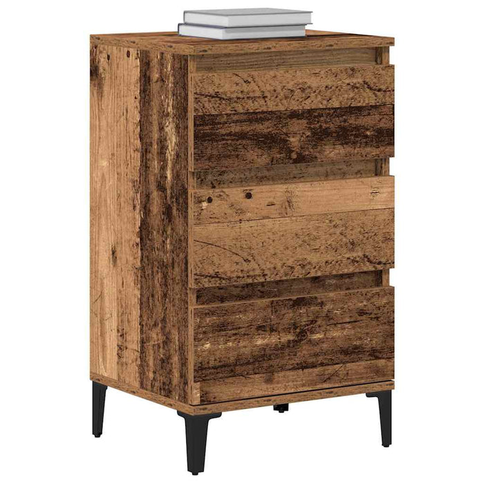Dulap de noapte Lemn vechi 45 x 35 x 44 cm Lemn compozit - WALTI WALTI