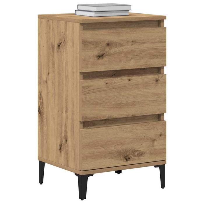 Dulap de noapte Stejar Artizanal 45 x 35 x 44 cm Lemn compozit - WALTI WALTI