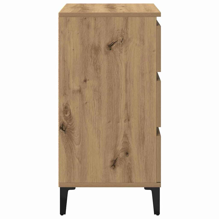 Dulap de noapte Stejar Artizanal 45 x 35 x 44 cm Lemn compozit - WALTI WALTI