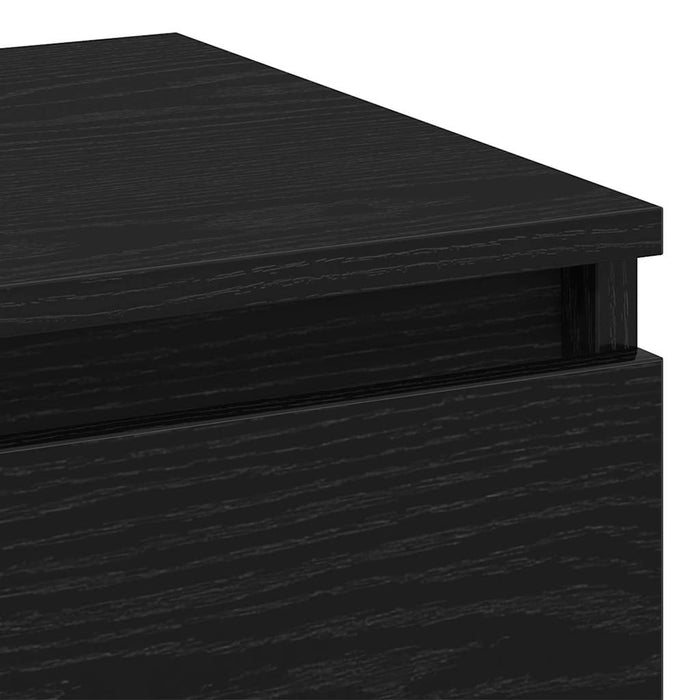 Dulap de noapte Stejar Negru 45 x 35 x 44 cm Lemn compozit - WALTI WALTI