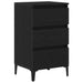 Dulap de noapte Stejar Negru 45 x 35 x 44 cm Lemn compozit - WALTI WALTI