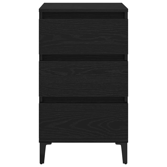 Dulap de noapte Stejar Negru 45 x 35 x 44 cm Lemn compozit - WALTI WALTI
