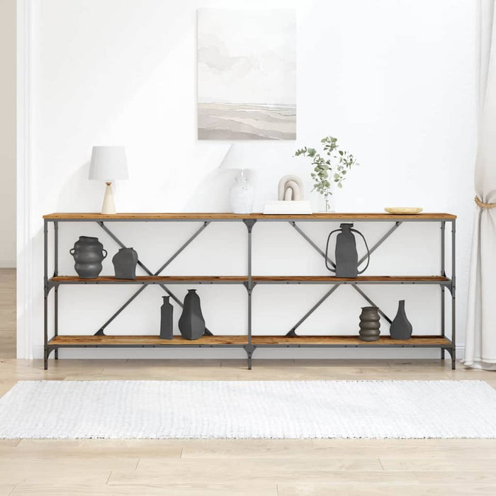 Masă de consolă cu raft Altele Lemn Vechi 180 x 30 x 75 cm - WALTI WALTI