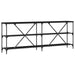 Masă de consolă cu raft Altele Stejar negru 180 x 30 x 75 cm - WALTI WALTI