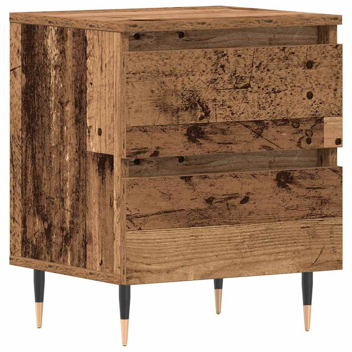 Dulap de noapte Lemn vechi 40 x 35 x 50 cm Lemn compozit - WALTI WALTI