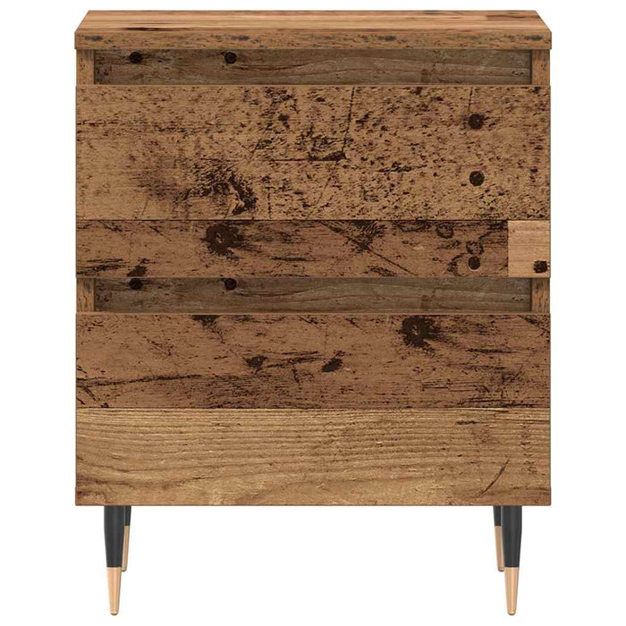Dulap de noapte Lemn vechi 40 x 35 x 50 cm Lemn compozit - WALTI WALTI