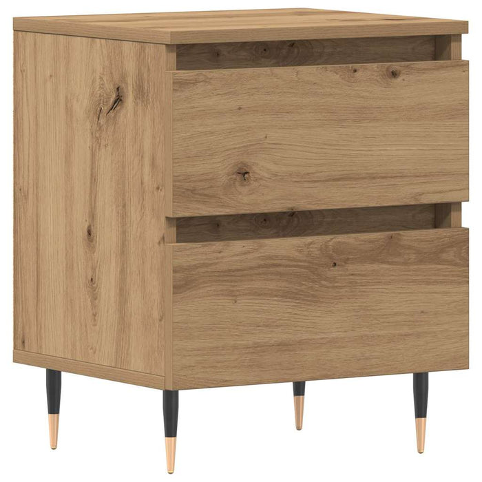 Dulap de noapte Stejar Artizanal 40 x 35 x 50 cm Lemn compozit - WALTI WALTI