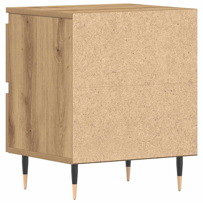 Dulap de noapte Stejar Artizanal 40 x 35 x 50 cm Lemn compozit - WALTI WALTI