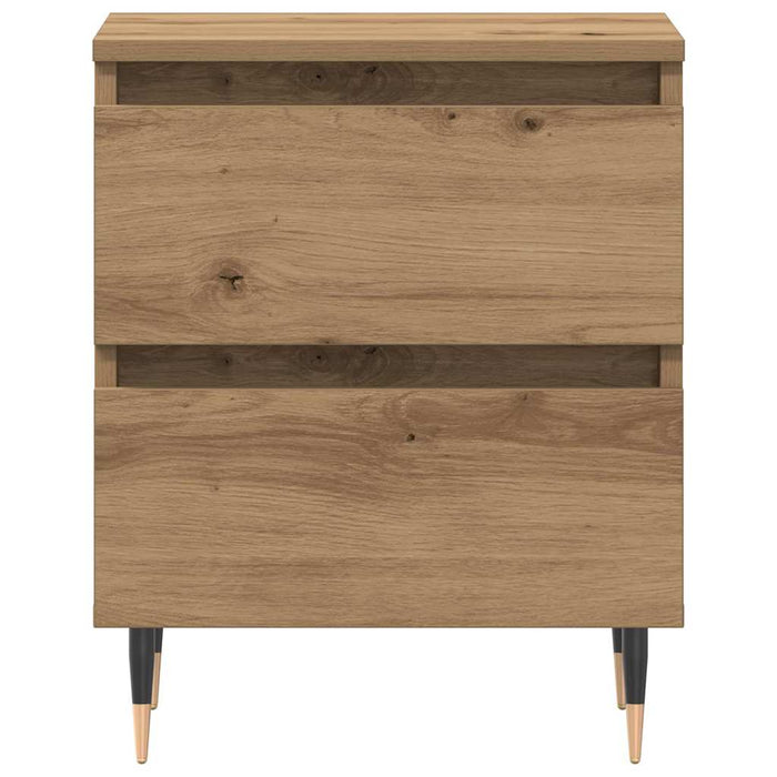 Dulap de noapte 2 pcs Stejar Artizanal 40 x 35 x 50 cm - WALTI WALTI
