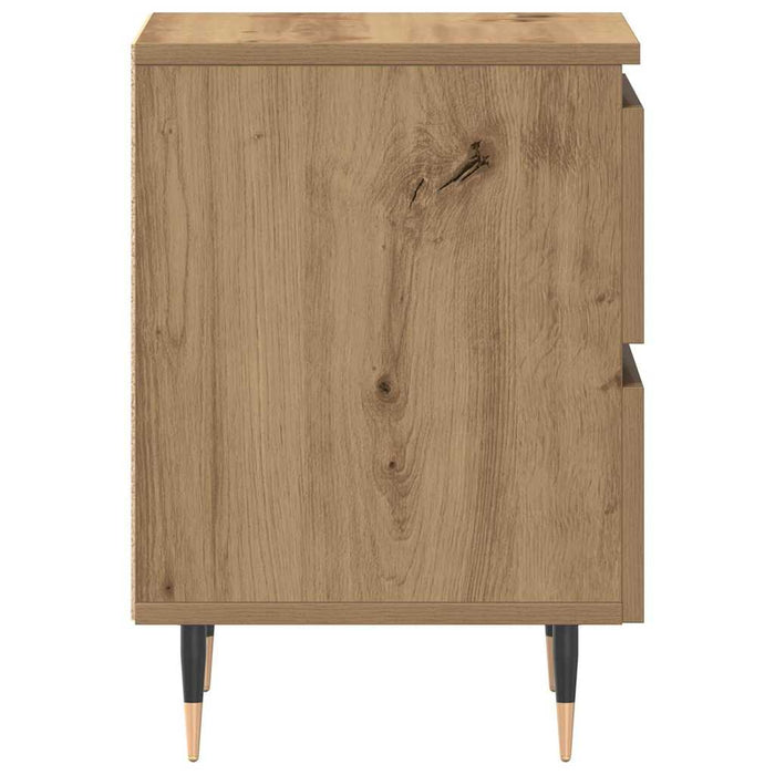Dulap de noapte 2 pcs Stejar Artizanal 40 x 35 x 50 cm - WALTI WALTI
