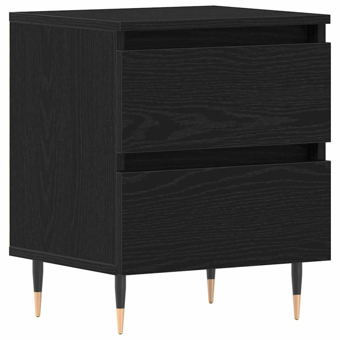 Dulap de noapte Stejar Negru 40 x 35 x 50 cm Lemn compozit - WALTI WALTI